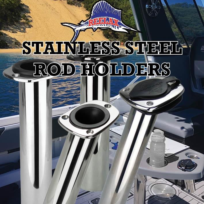 Reelax Stainless Steel Rod Holder Standard Angled 30 Degree – Oceanblue  Outriggers
