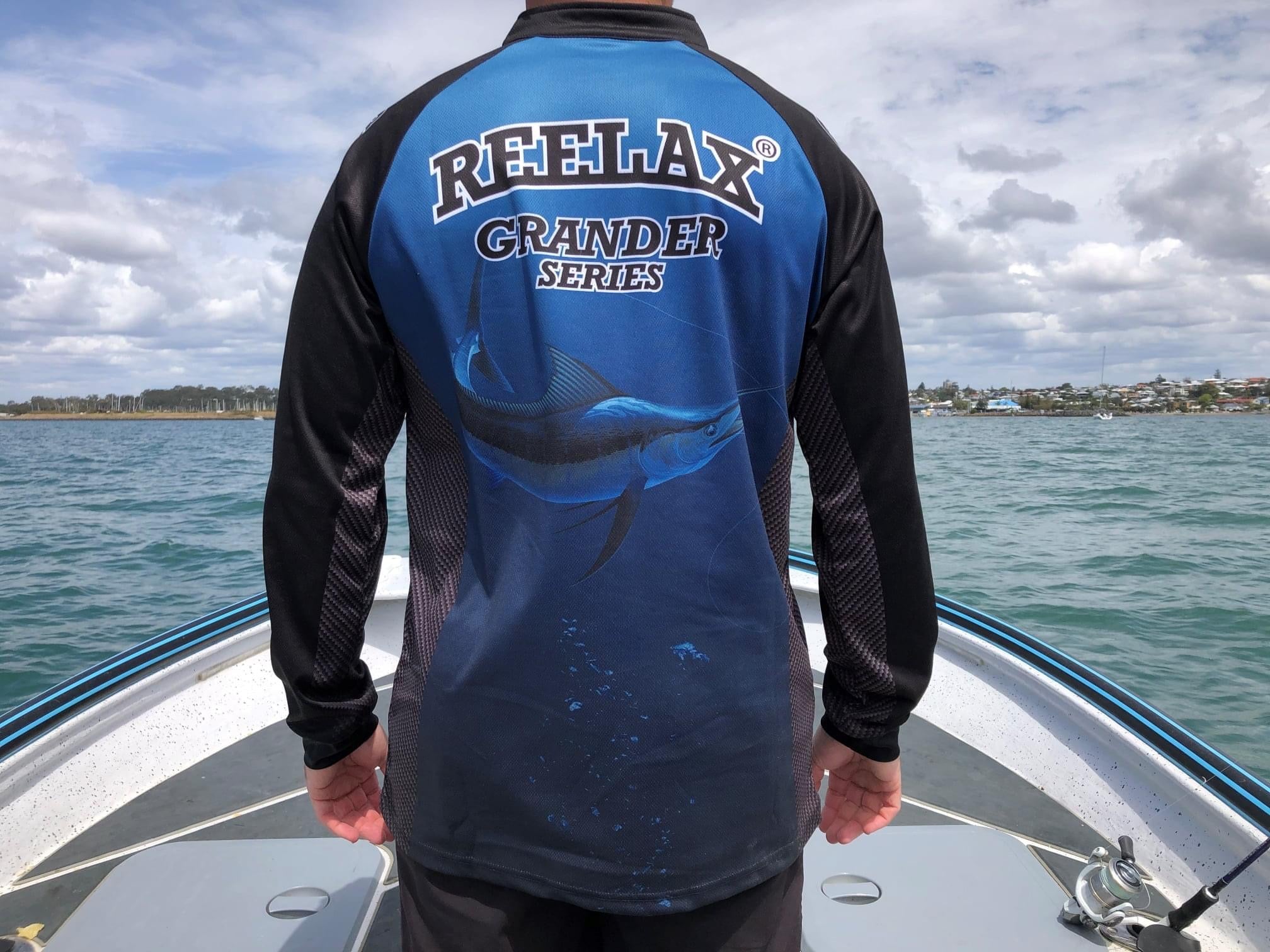 Reelax Mens Fishing Shirt Grander Series Edition – Oceanblue