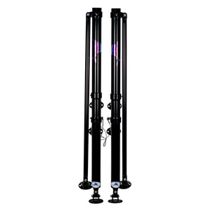 Reelax Base Mini 1000 Black Edition Outrigger Bases Stainless Steel (Pair)
